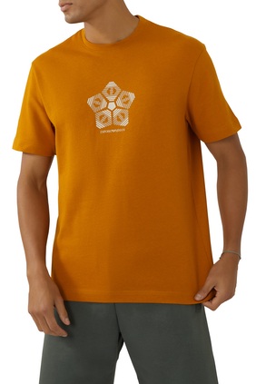 Geometric Eagle Print T-Shirt